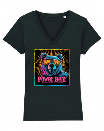 Retro Power Bear Black