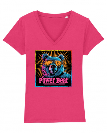 Retro Power Bear Raspberry