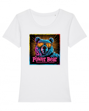 Retro Power Bear White