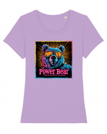 Retro Power Bear Lavender Dawn