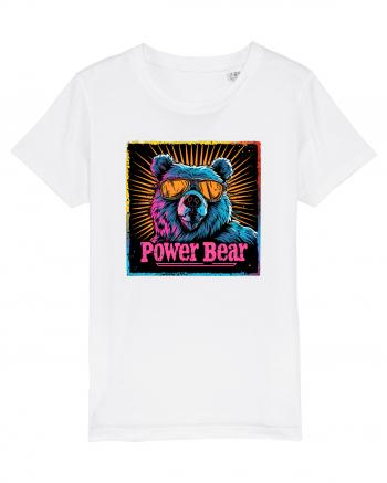 Retro Power Bear White