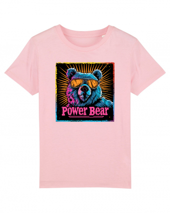 Retro Power Bear Cotton Pink