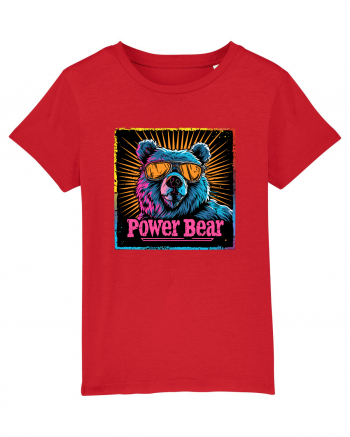 Retro Power Bear Red