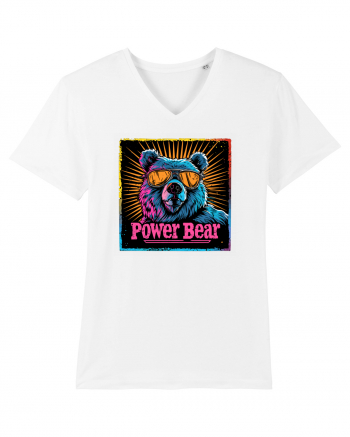 Retro Power Bear White