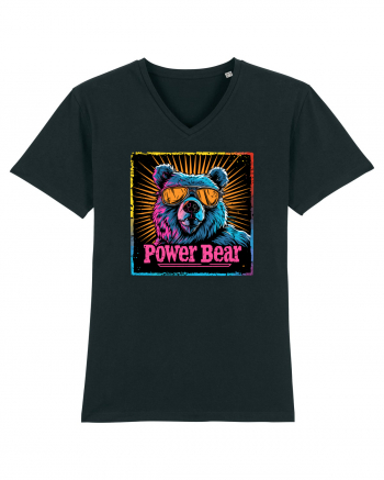 Retro Power Bear Black