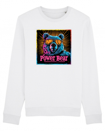 Retro Power Bear White