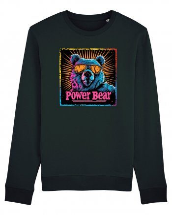 Retro Power Bear Black