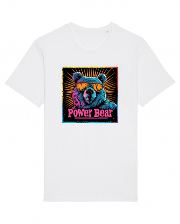 Retro Power Bear White