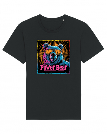 Retro Power Bear Black