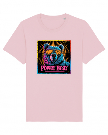 Retro Power Bear Cotton Pink