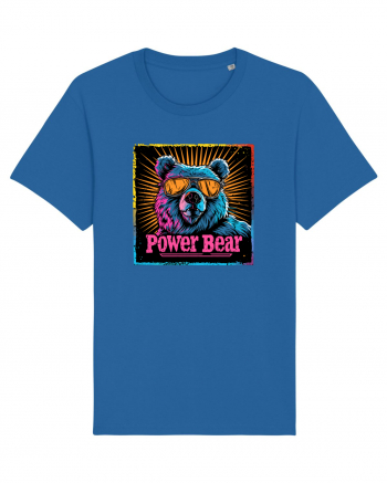 Retro Power Bear Royal Blue