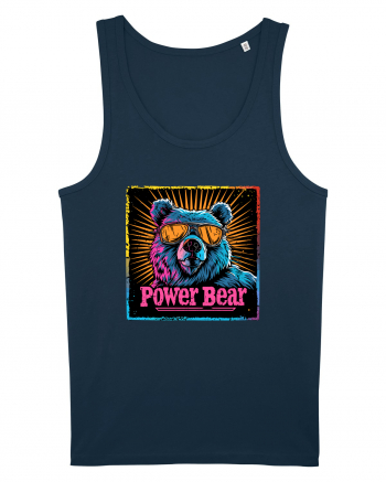 Retro Power Bear Navy