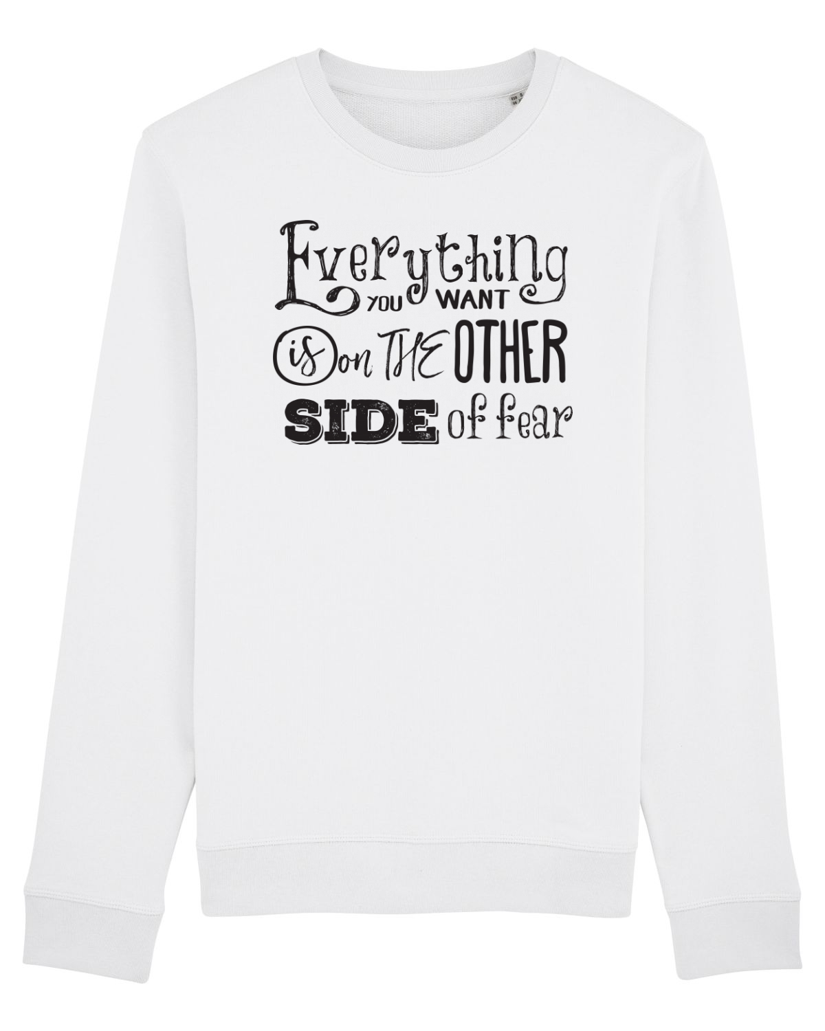 Bluză mânecă lungă Unisex Rise White