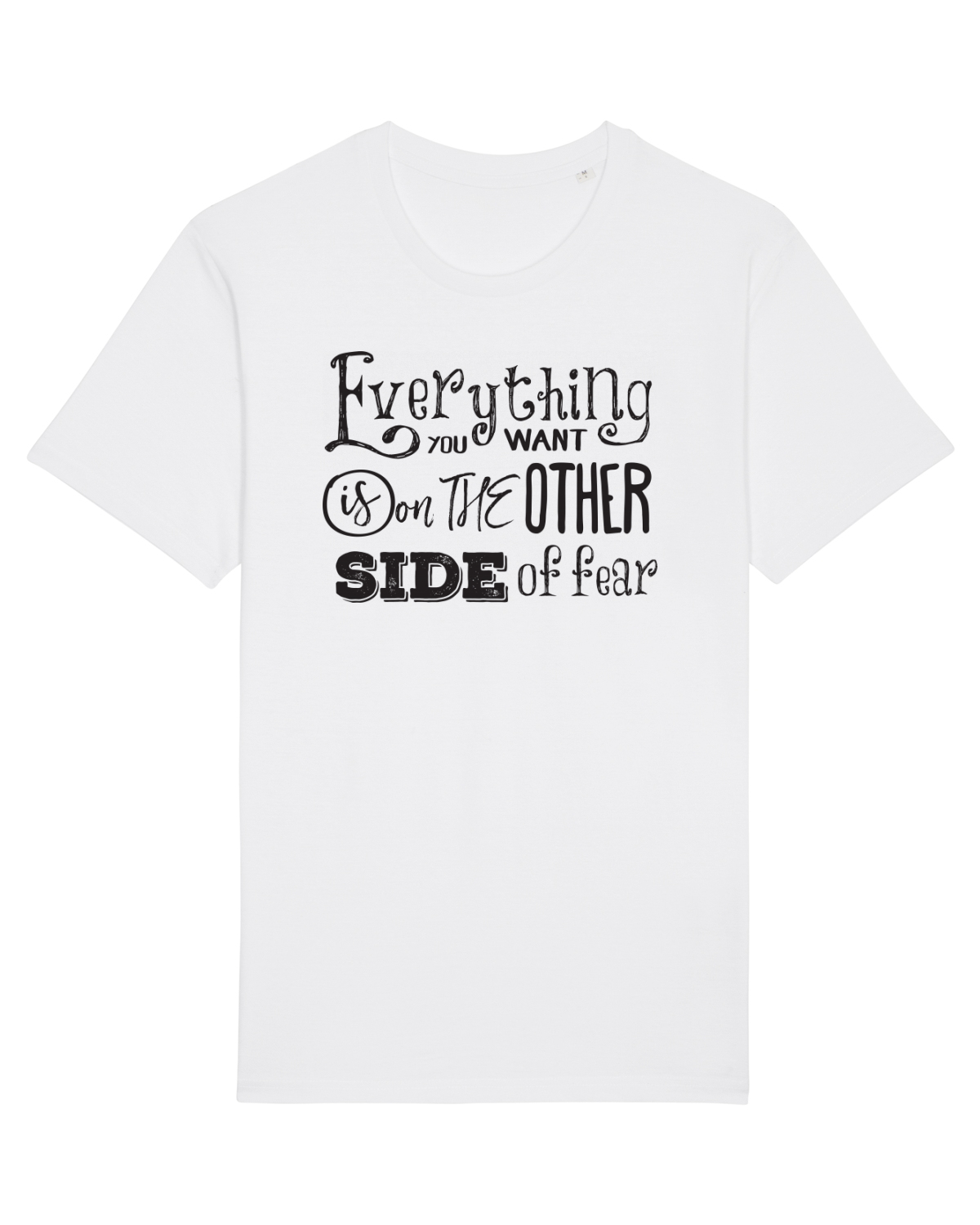 Tricou mânecă scurtă Unisex Rocker White