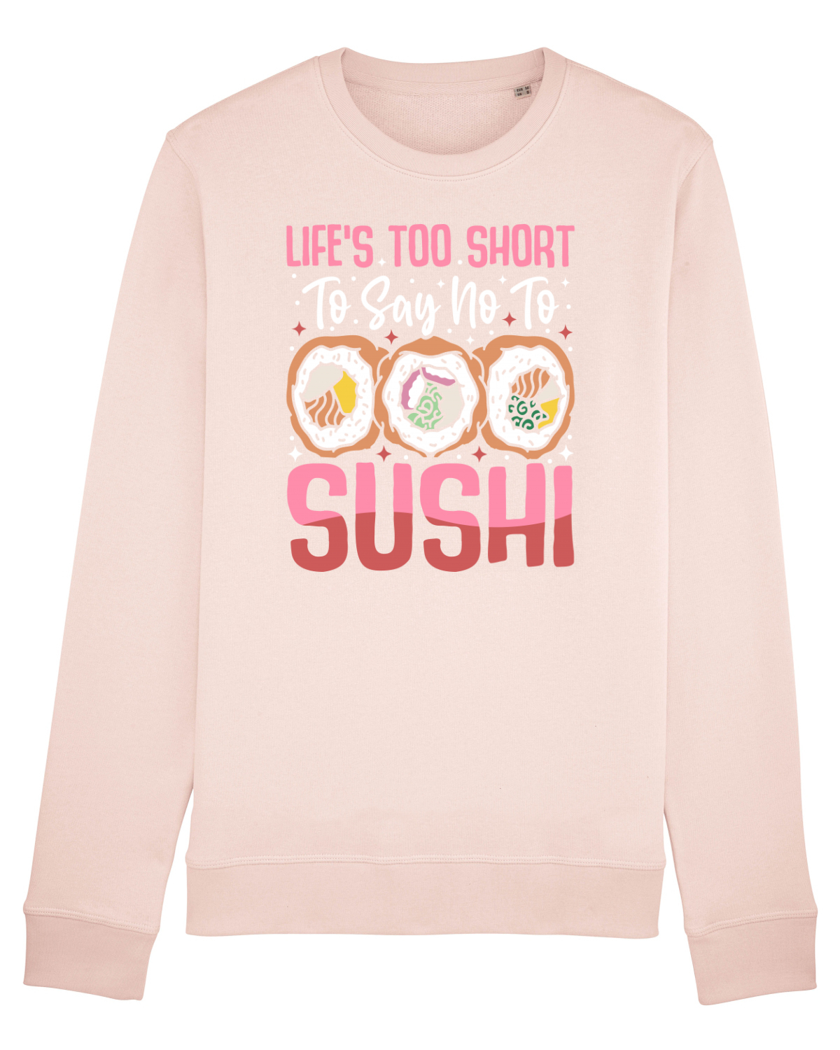 Bluză mânecă lungă Unisex Rise Candy Pink