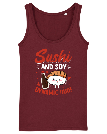 Sushi and Soy Dynamic Duo! Burgundy