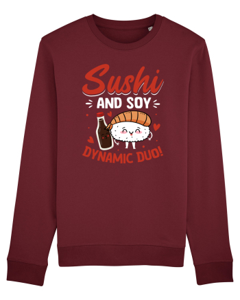 Sushi and Soy Dynamic Duo! Burgundy