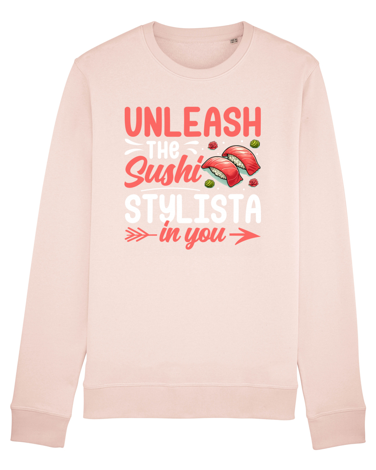 Bluză mânecă lungă Unisex Rise Candy Pink