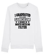 I Graduated University Of Sarcasm bk Bluză mânecă lungă Unisex Rise