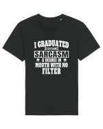 I Graduated University Of Sarcasm wh Tricou mânecă scurtă Unisex Rocker
