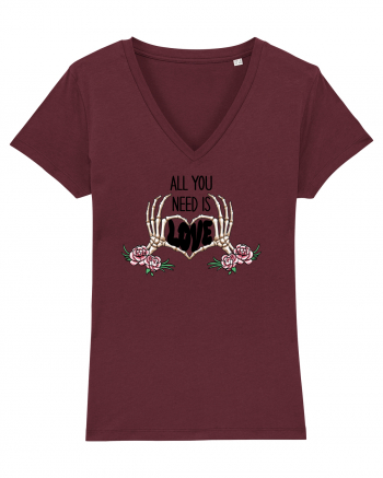 Anti Valentine Day - All you need is love Burgundy