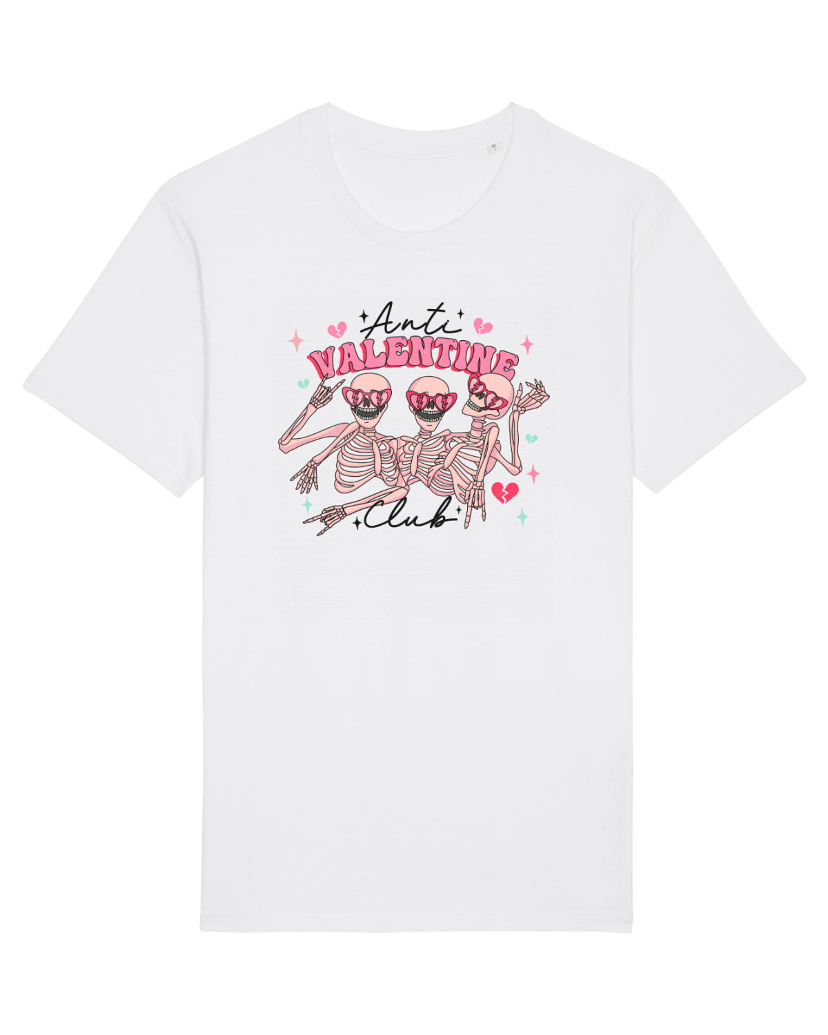 Tricou mânecă scurtă Unisex Rocker White