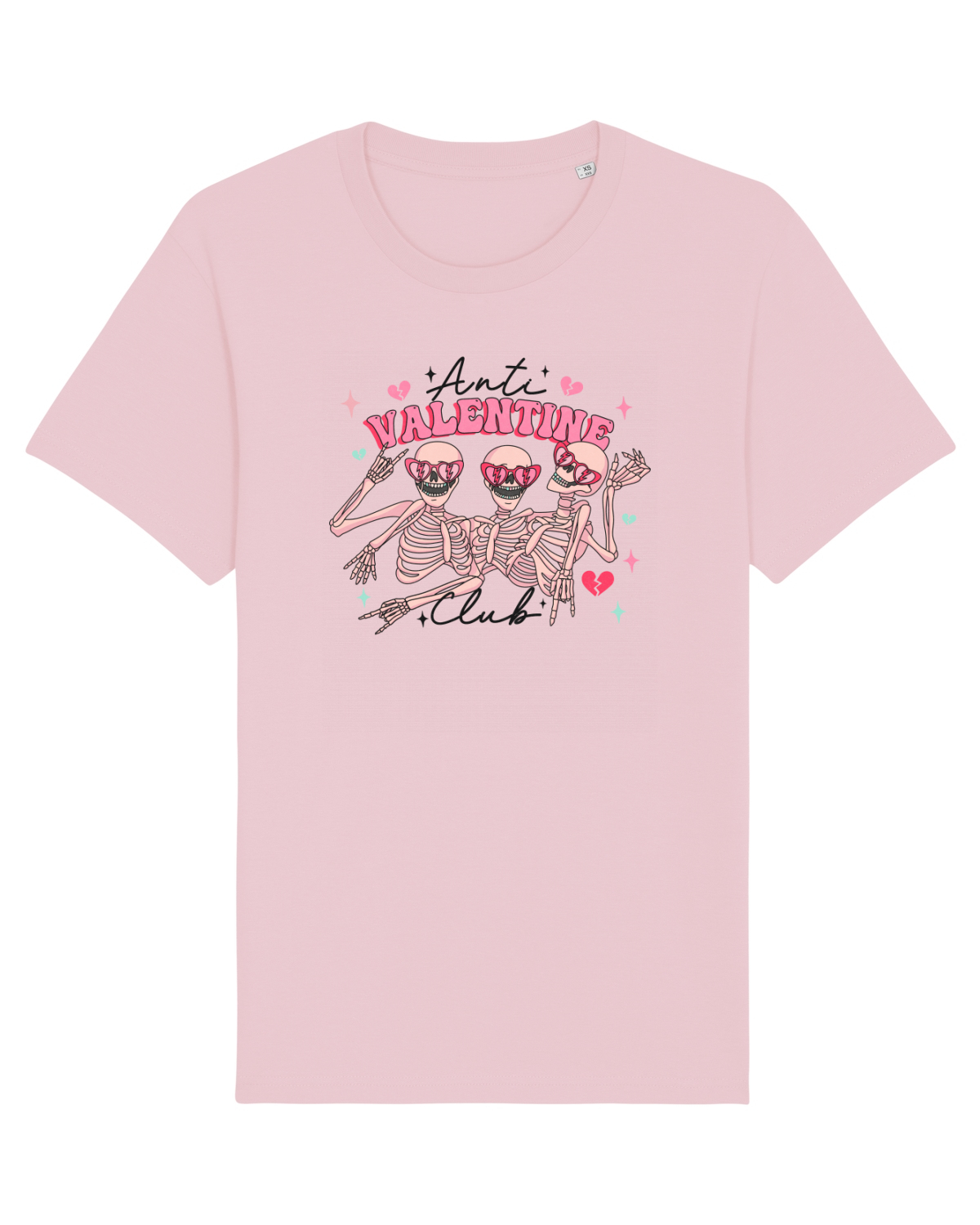 Tricou mânecă scurtă Unisex Rocker Cotton Pink