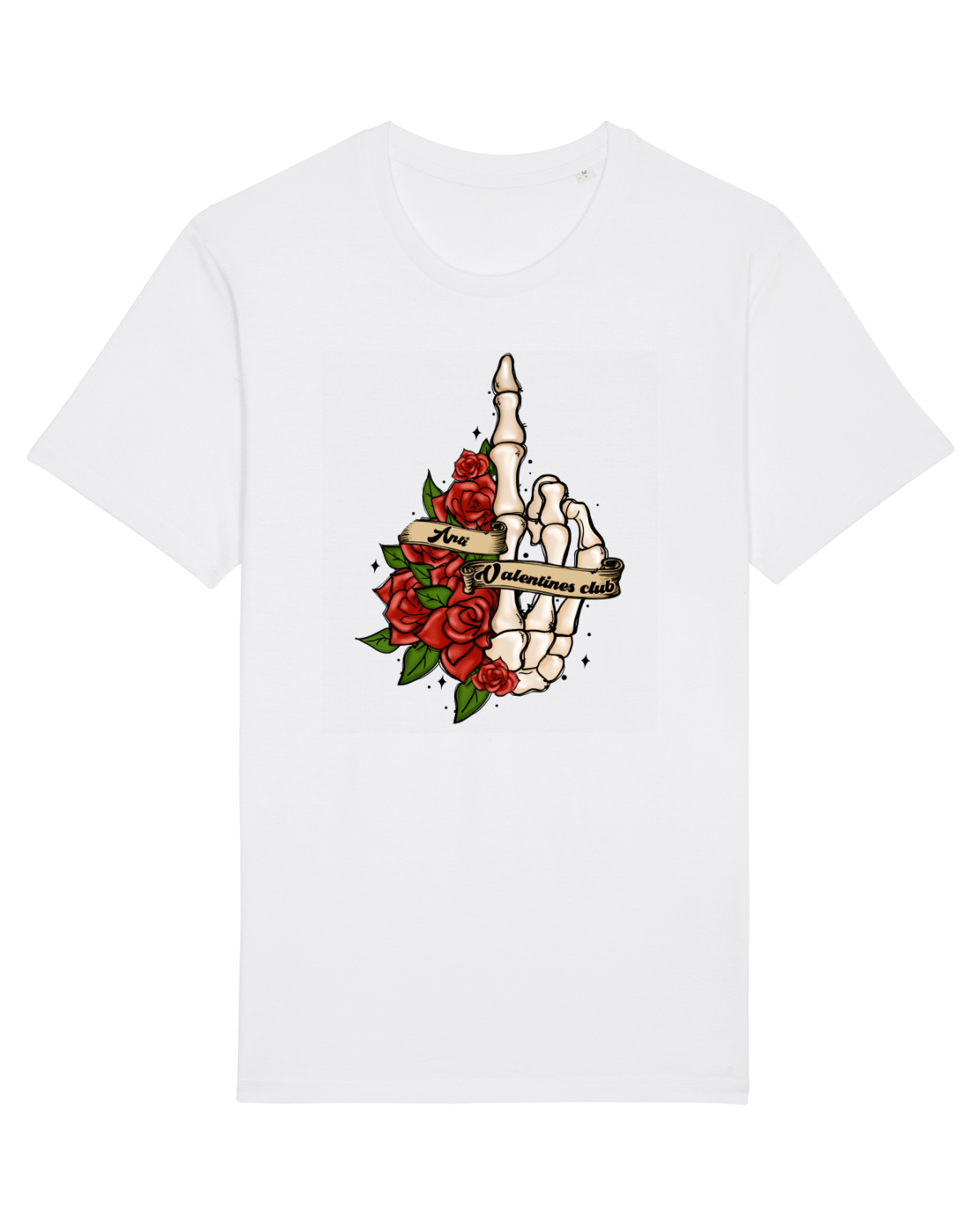 Tricou mânecă scurtă Unisex Rocker White