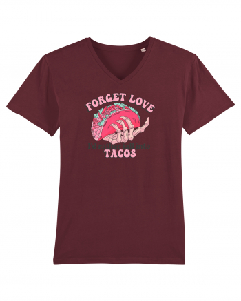 Anti Valentine Day - Forget love fall into tacos Burgundy