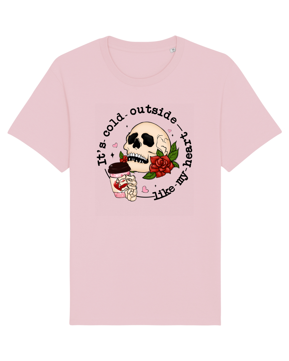 Tricou mânecă scurtă Unisex Rocker Cotton Pink