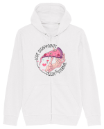 Anti Valentine Day - Love dissapoints, pizza is eternal Hanorac cu fermoar Unisex Connector