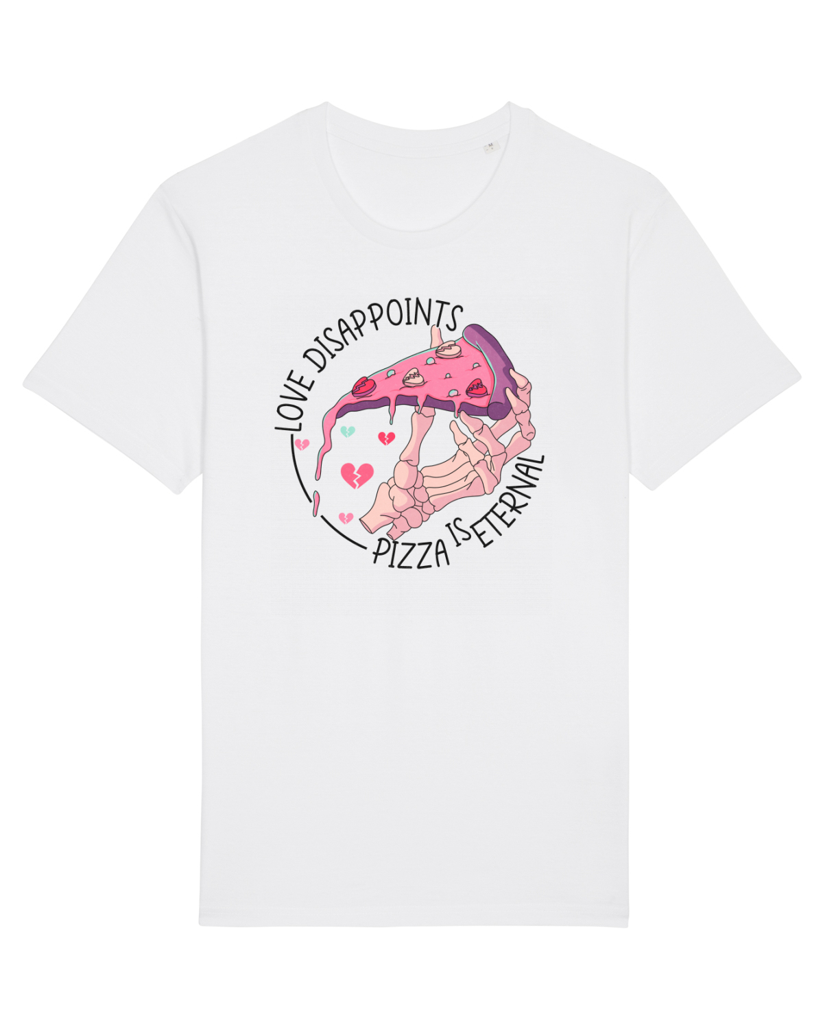 Tricou mânecă scurtă Unisex Rocker White