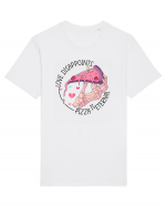 Anti Valentine Day - Love dissapoints, pizza is eternal Tricou mânecă scurtă Unisex Rocker