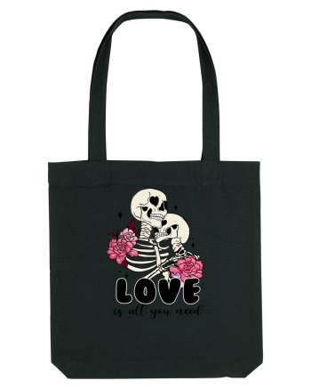 Anti Valentine Day - Love is all you need in life or in death Black