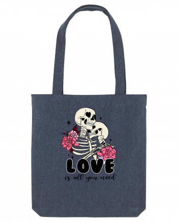 Anti Valentine Day - Love is all you need in life or in death Midnight Blue