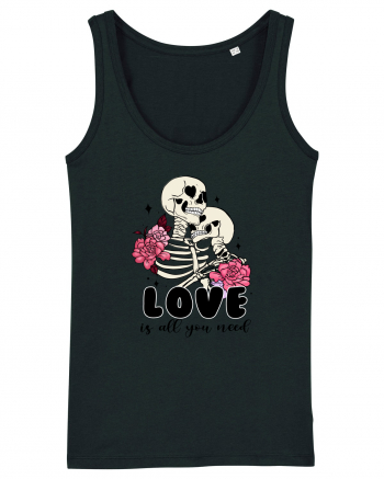 Anti Valentine Day - Love is all you need in life or in death Black