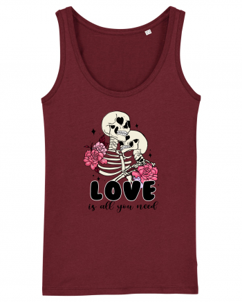 Anti Valentine Day - Love is all you need in life or in death Burgundy