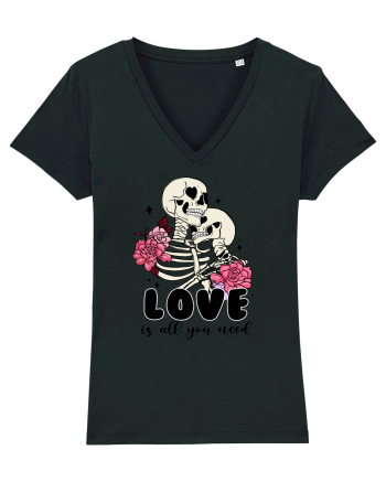 Anti Valentine Day - Love is all you need in life or in death Black