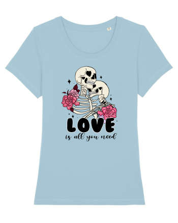 Anti Valentine Day - Love is all you need in life or in death Sky Blue