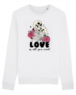 Anti Valentine Day - Love is all you need in life or in death Bluză mânecă lungă Unisex Rise