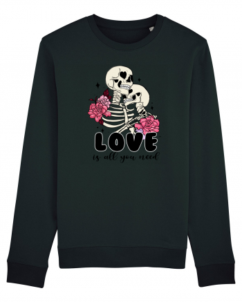 Anti Valentine Day - Love is all you need in life or in death Black