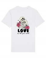 Anti Valentine Day - Love is all you need in life or in death Tricou mânecă scurtă Unisex Rocker