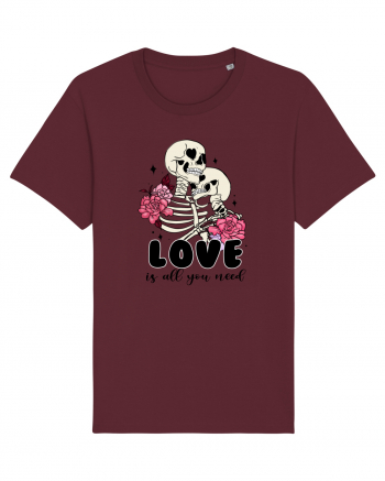 Anti Valentine Day - Love is all you need in life or in death Burgundy