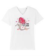 Anti Valentine Day - Love stink, lets drink Tricou mânecă scurtă guler V Bărbat Presenter