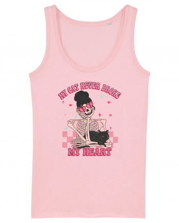 Anti Valentine Day - My cat never broke my heart Cotton Pink