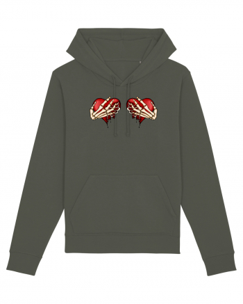 Anti Valentine Day - Ripped hearts Khaki