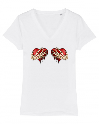 Anti Valentine Day - Ripped hearts White