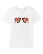 Anti Valentine Day - Ripped hearts Tricou mânecă scurtă guler V Bărbat Presenter