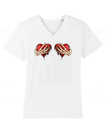 Anti Valentine Day - Ripped hearts White