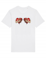 Anti Valentine Day - Ripped hearts Tricou mânecă scurtă Unisex Rocker